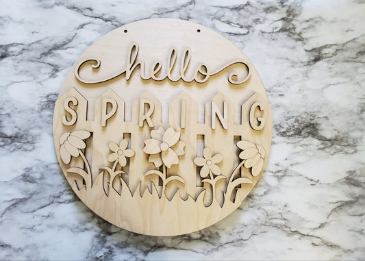 Hello Spring 11.5 Sign