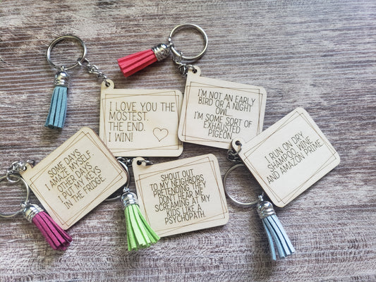 Sarcastic Mom Keychains