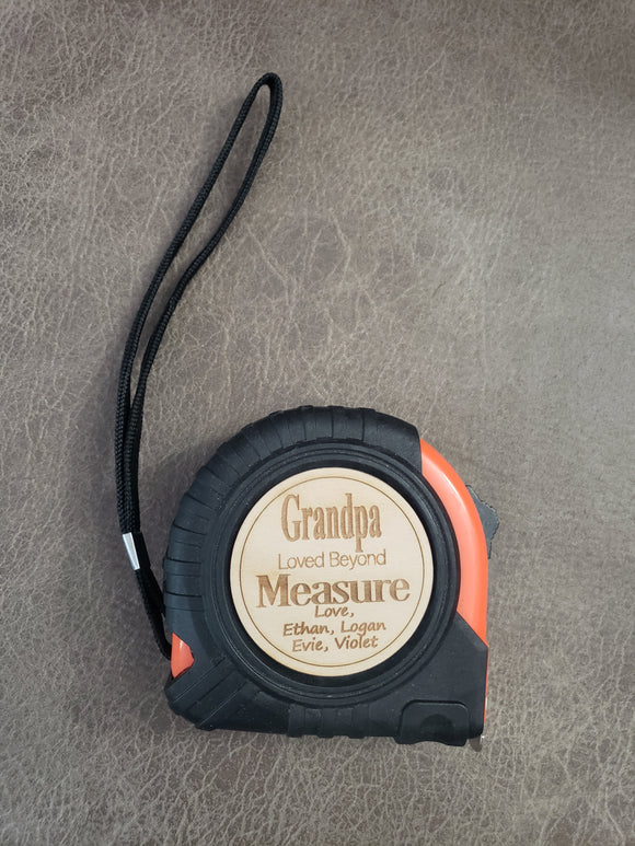 Loved Beyond Measure Measuring Tapes Personalized