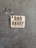Dad in the streets Daddy in the sheets Keychain