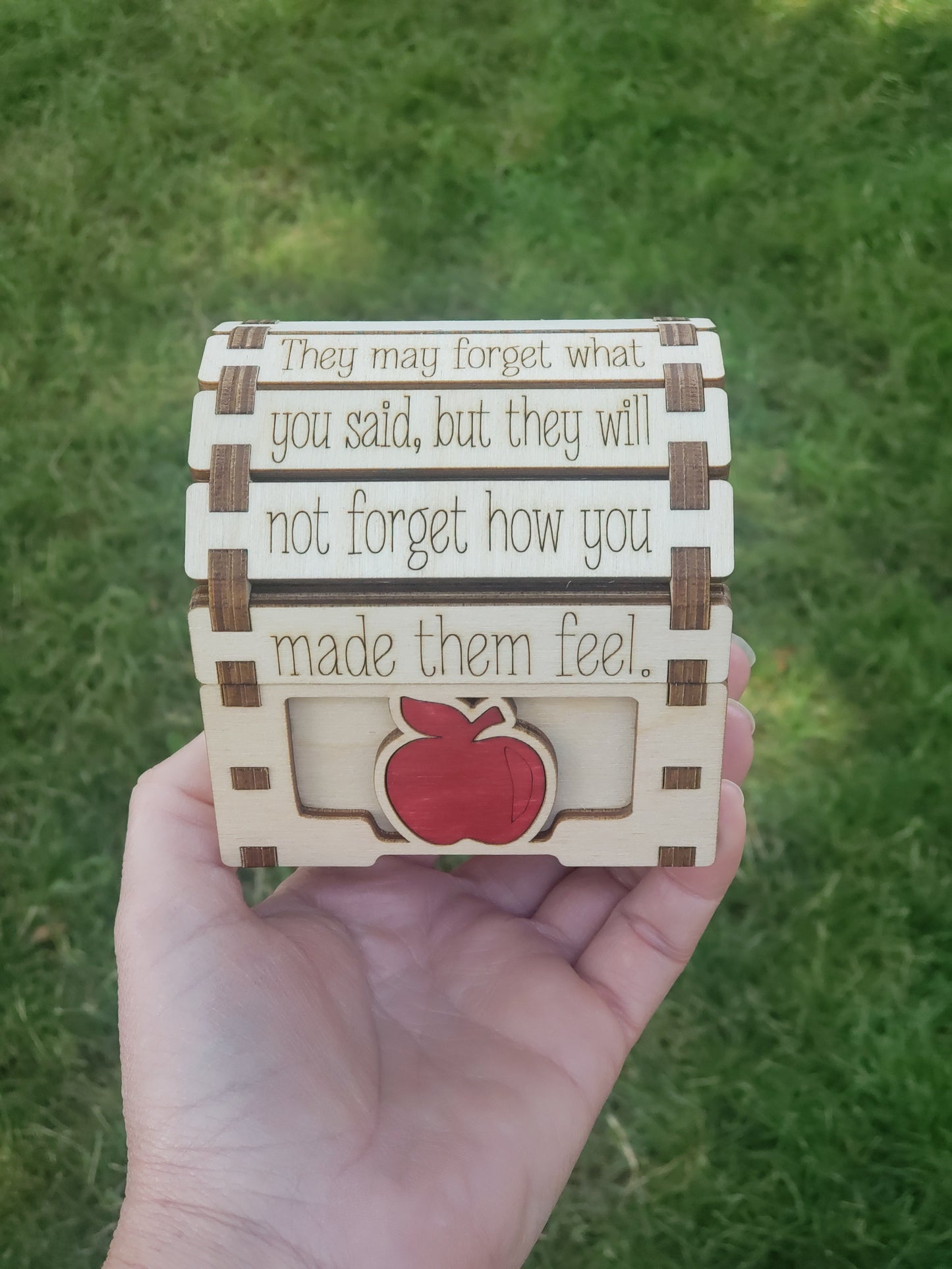 They may forget what you said Teacher Treat Chest Personalized