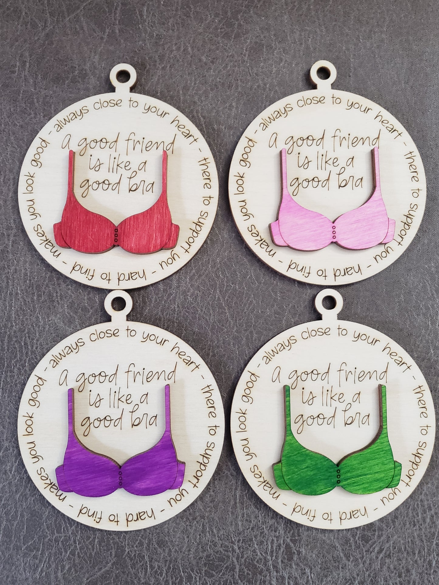 A good friend is like a good bra Christmas Ornament