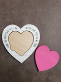 Teacher notepad holders Square or heart sticky note