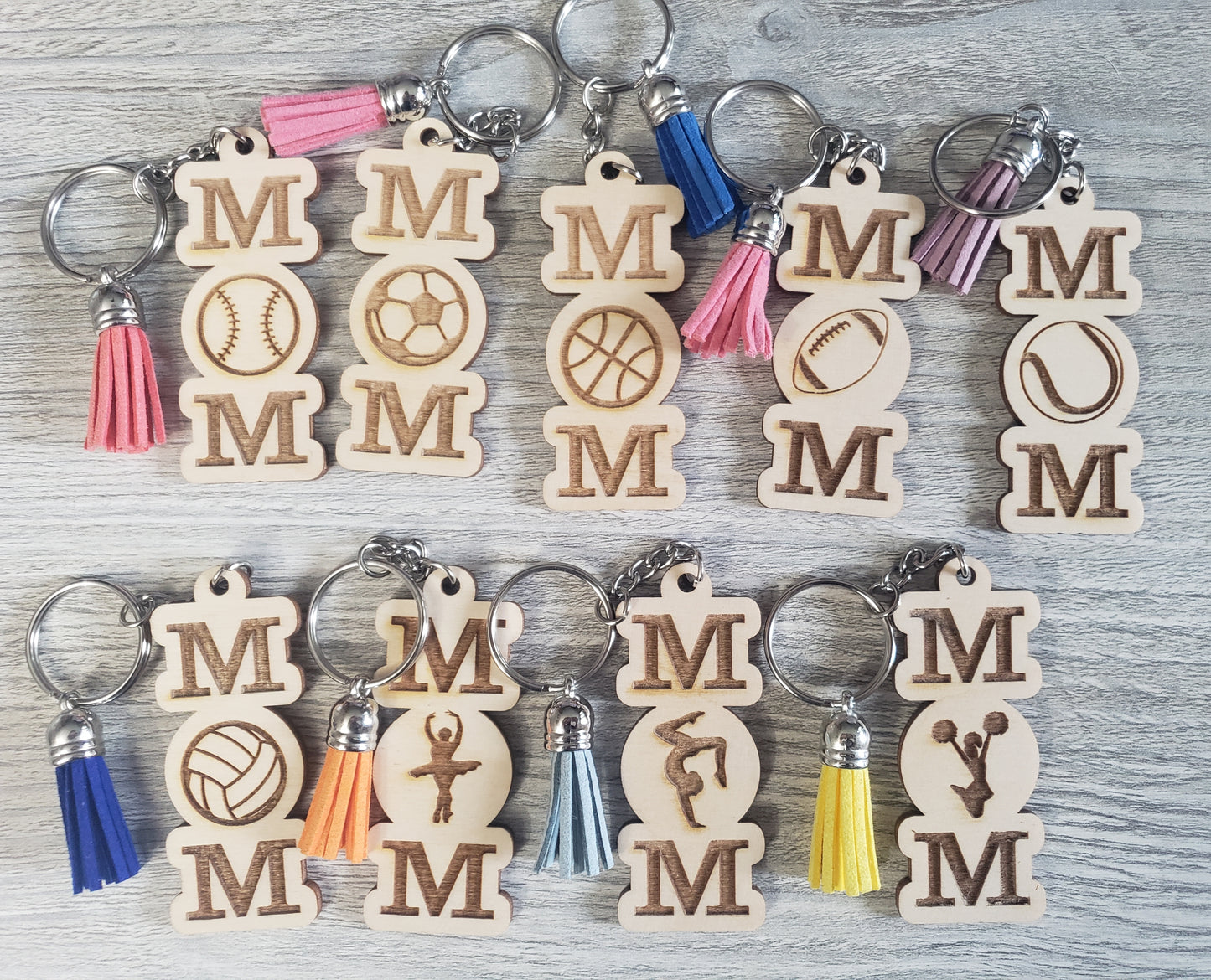 Mom Sport Keychains