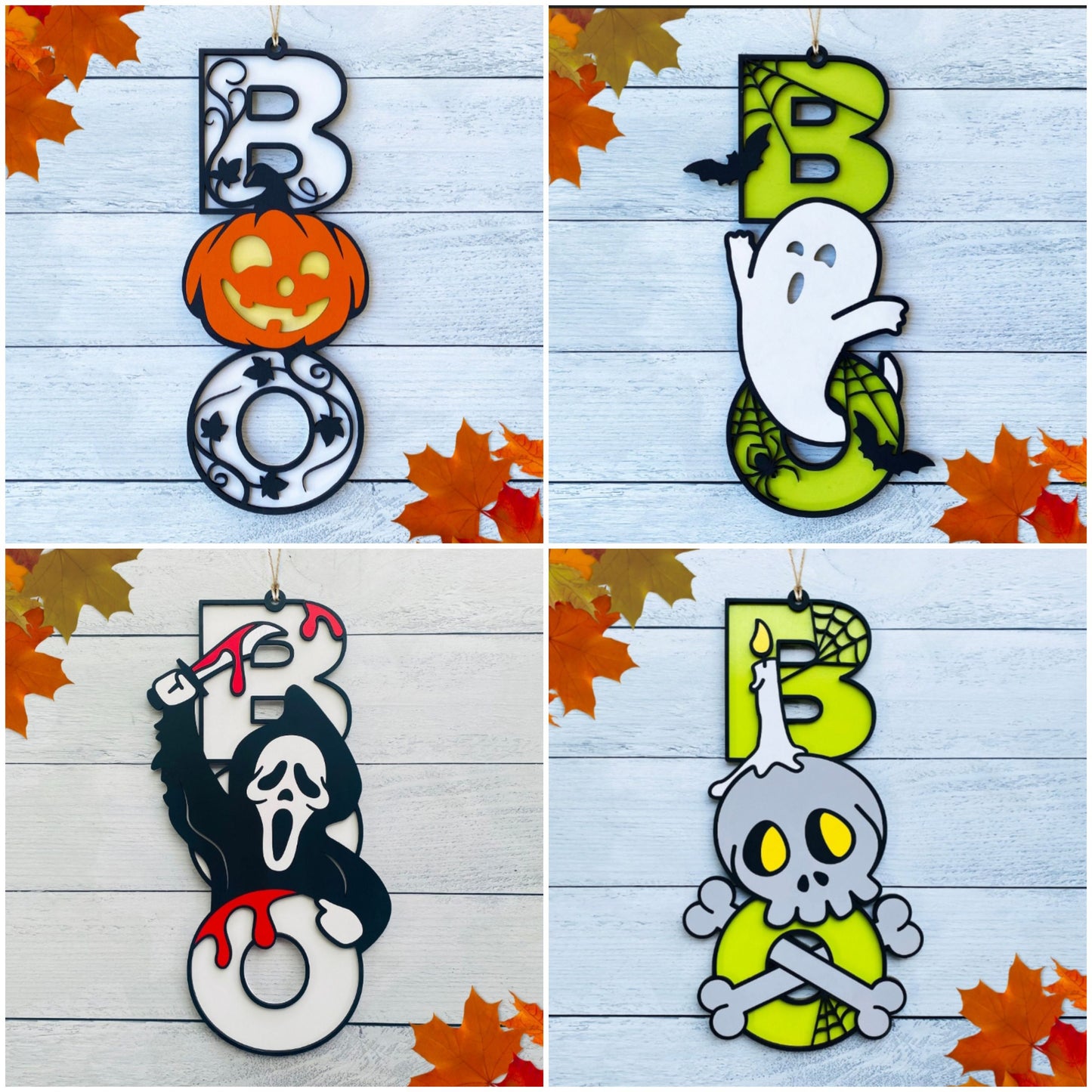 Boo Halloween Signs