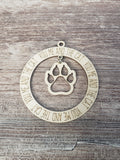 Paw Print Ornaments Personalized