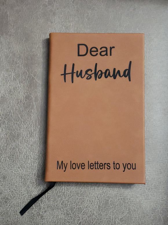 Leatherette Journal Love letters Personalized