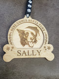 Here comes Santa Paws Personalized Christmas Ornament