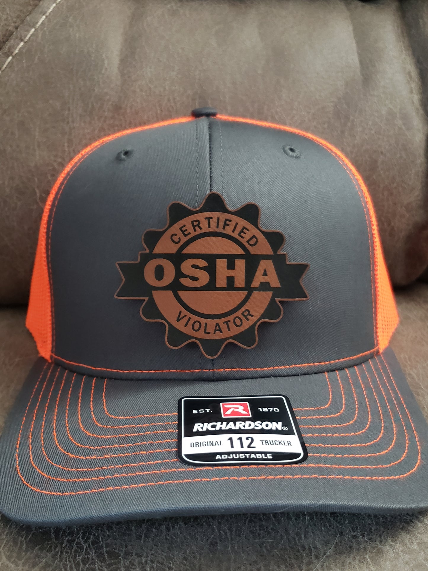 Richardson 112 snapback Hats Certified OSHA Violator