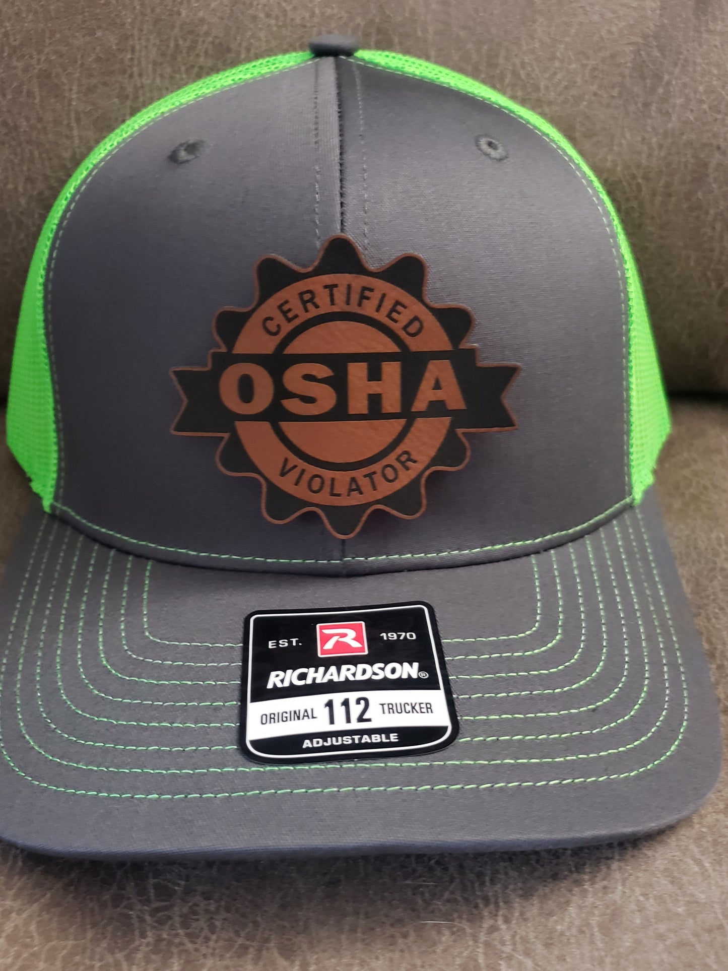 Richardson 112 snapback Hats Certified OSHA Violator