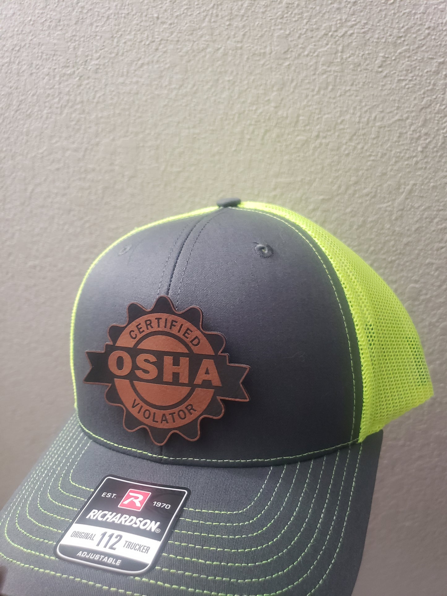 Richardson 112 snapback Hats Certified OSHA Violator