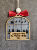 Waiting on Santa Personalized Christmas Ornament