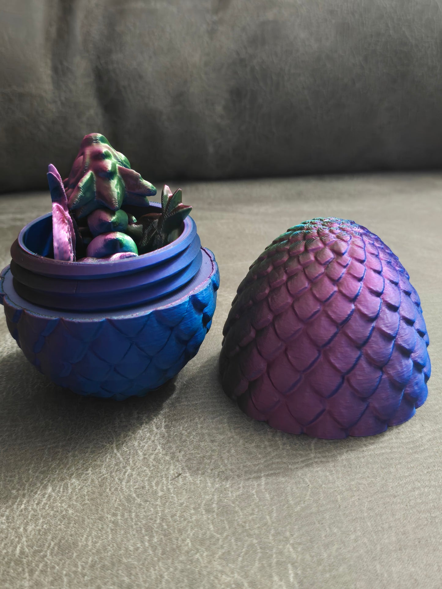 Dragon and Egg 3d printed