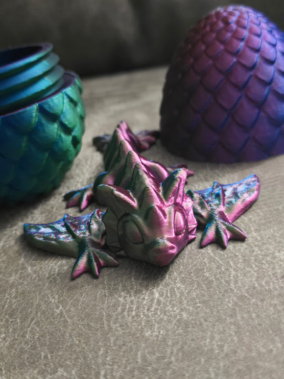 Dragon and Egg 3d printed
