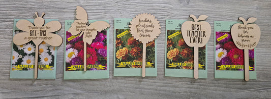 Teacher Flower Plant Stakes