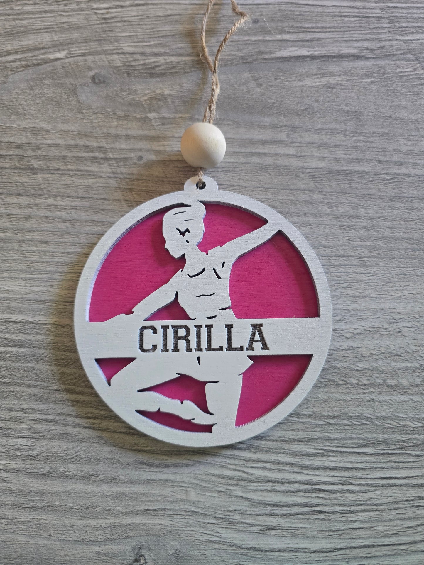 Sports Set 4 Christmas Ornaments Personalized