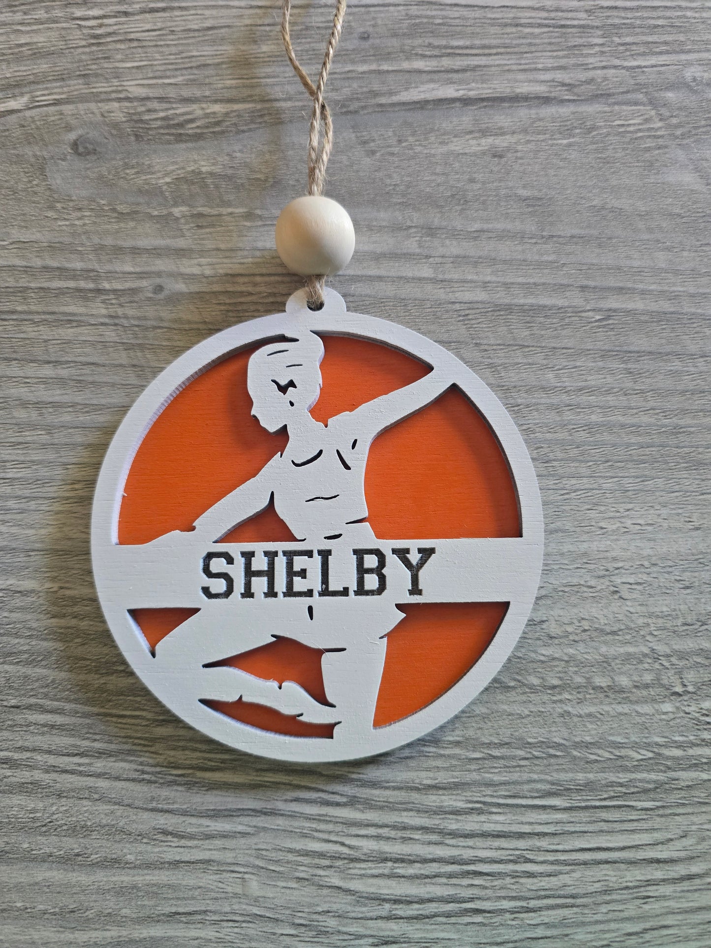 Sports Set 4 Christmas Ornaments Personalized