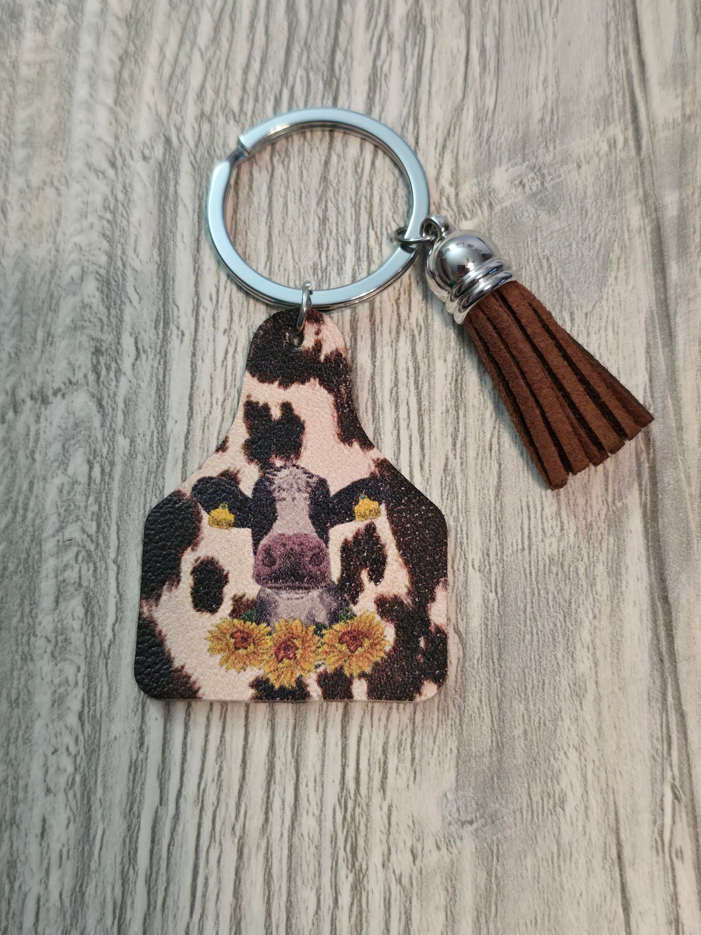 Western keychains earrings