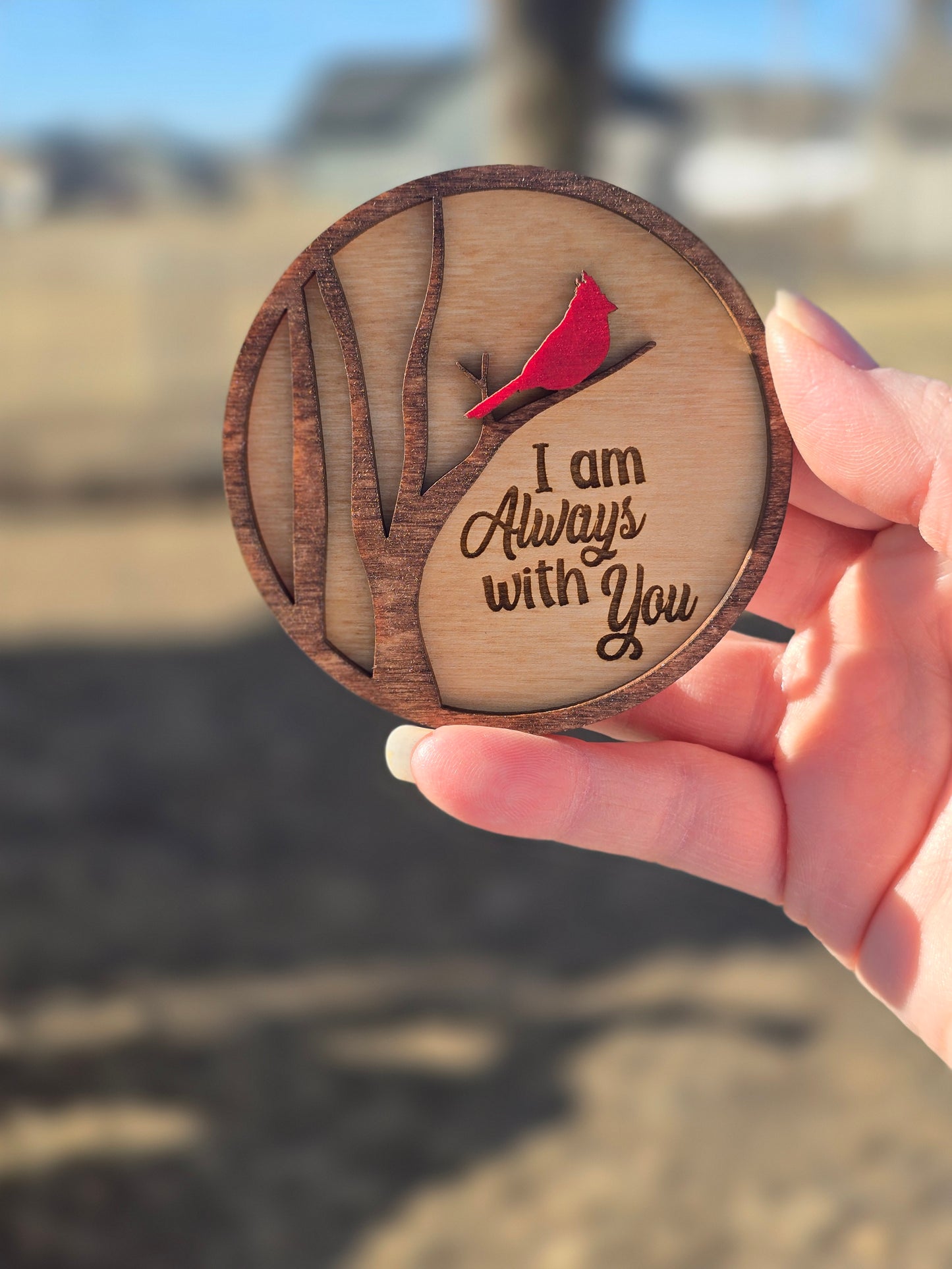 I am always with you visor clip or magnet