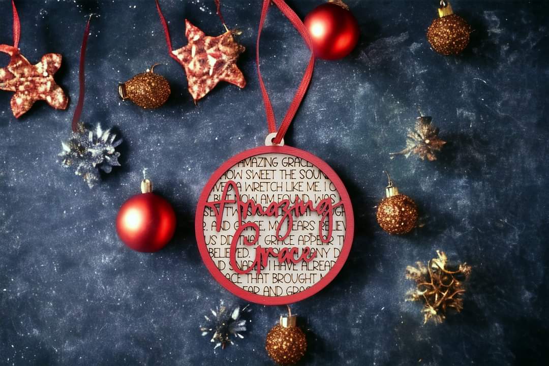 Amazing Grace Christmas Ornament