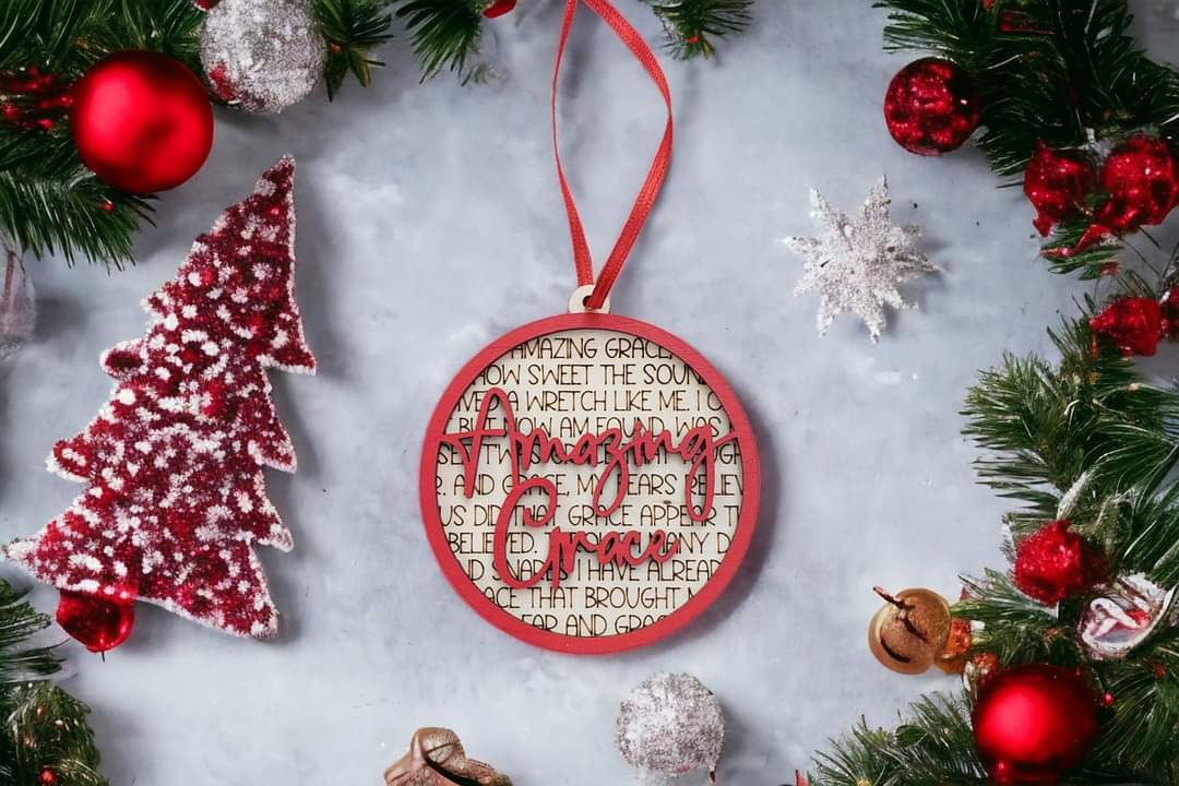 Amazing Grace Christmas Ornament