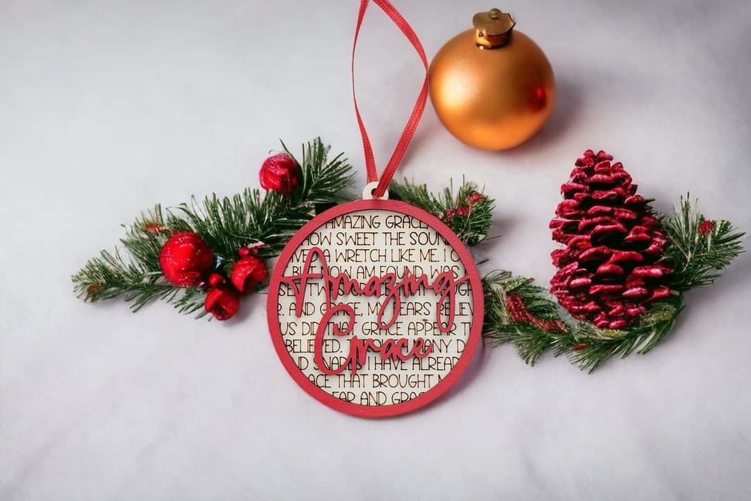 Amazing Grace Christmas Ornament