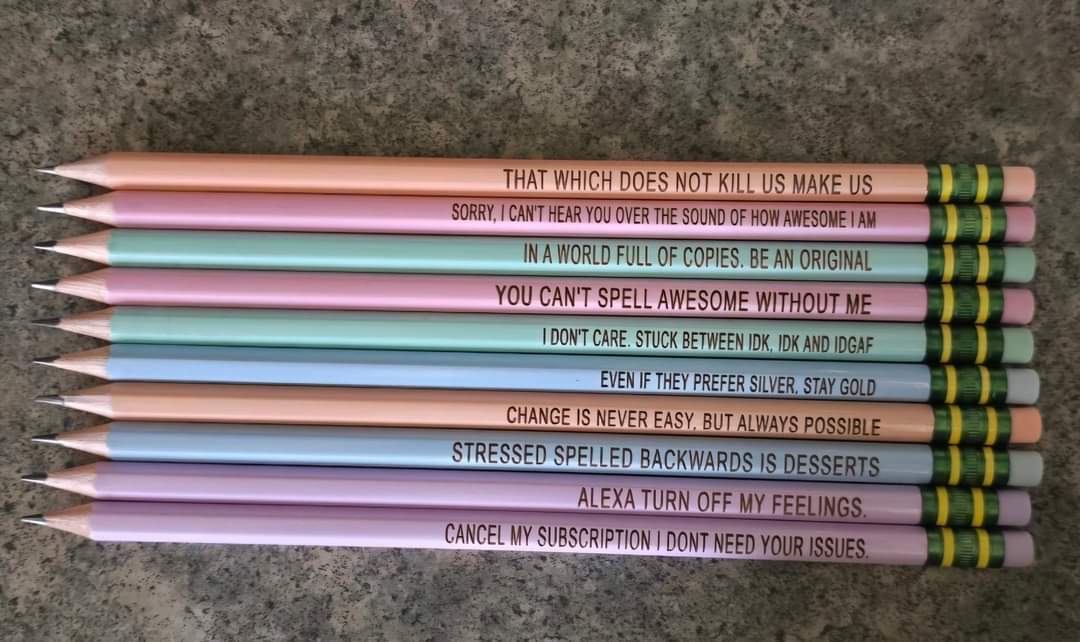 Pastel Motivation or Sassy Pencils