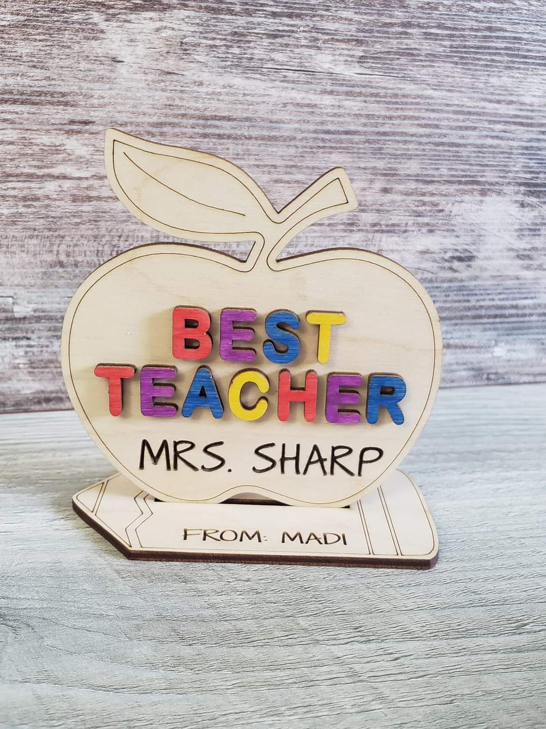 Best Teacher Apple Personalized