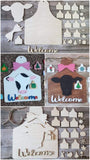 Cow Interchangeable Welcome Sign UNFINISHED Ear tag