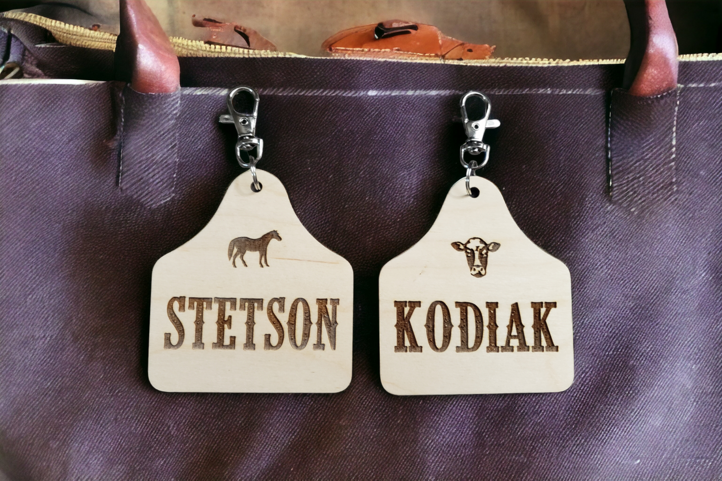 Western Bag Tags Personalized