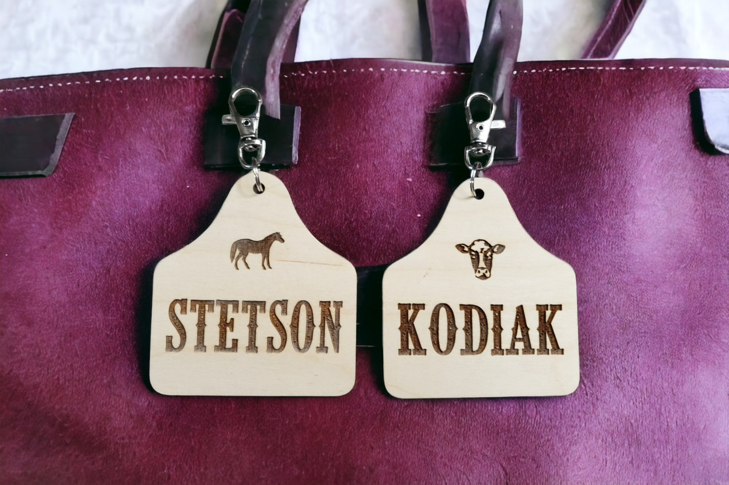 Western Bag Tags Personalized