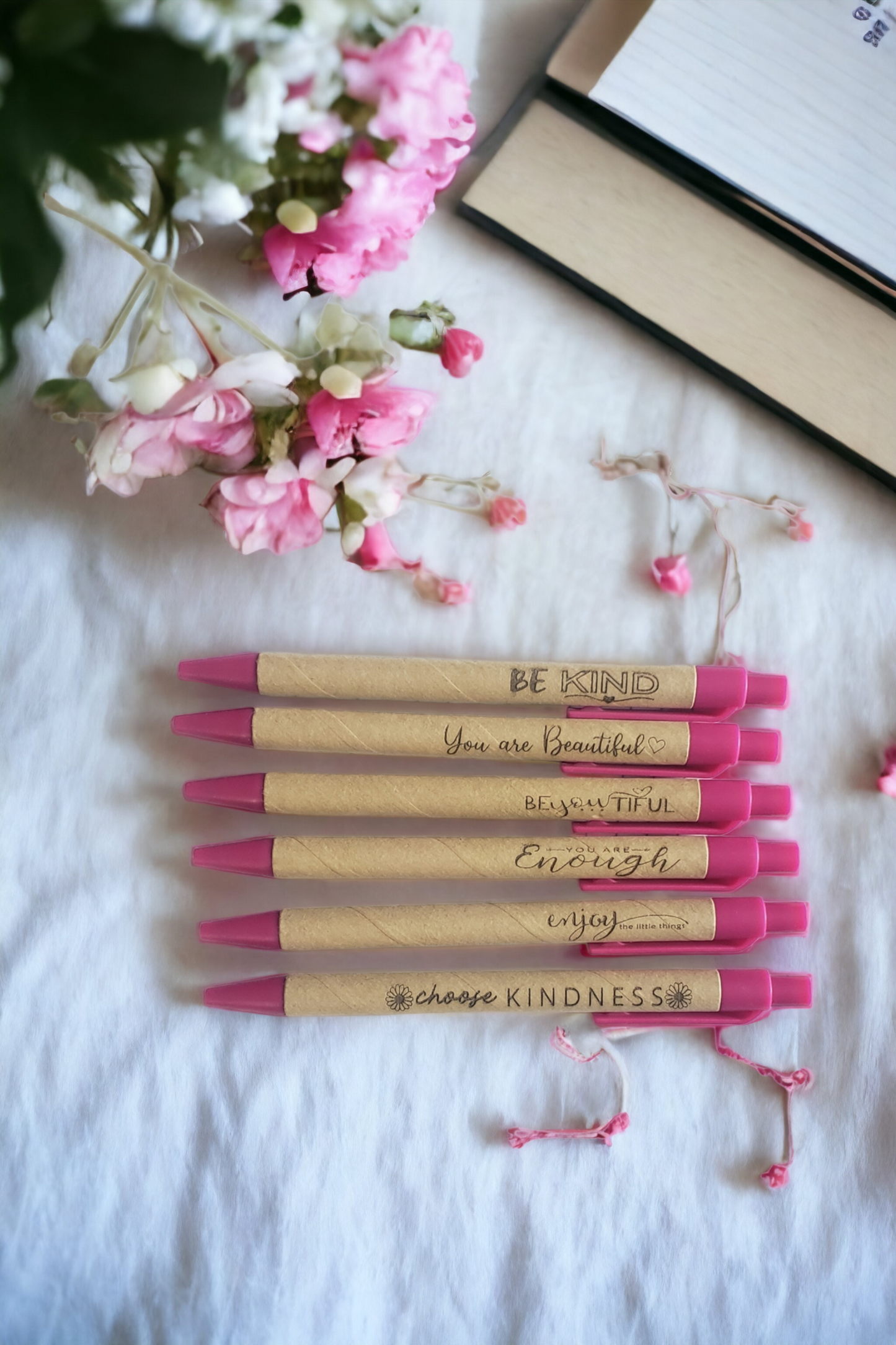 Cardboard Pens Pink set of 6