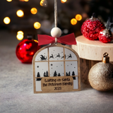 Waiting on Santa Personalized Christmas Ornament