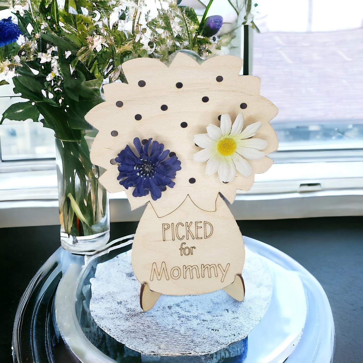 Picked for Mommy Flower Holder Personalized Mother's Day