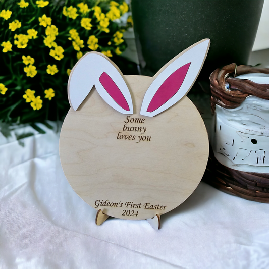 Some Bunny Loves You Personalized Sign