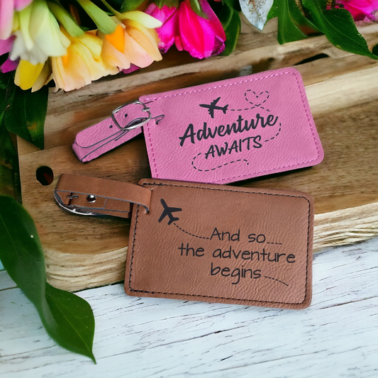 Leatherette Luggage Tags