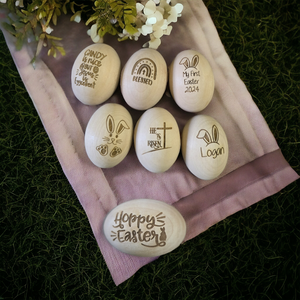 Wooden Easter Eggs Personalized