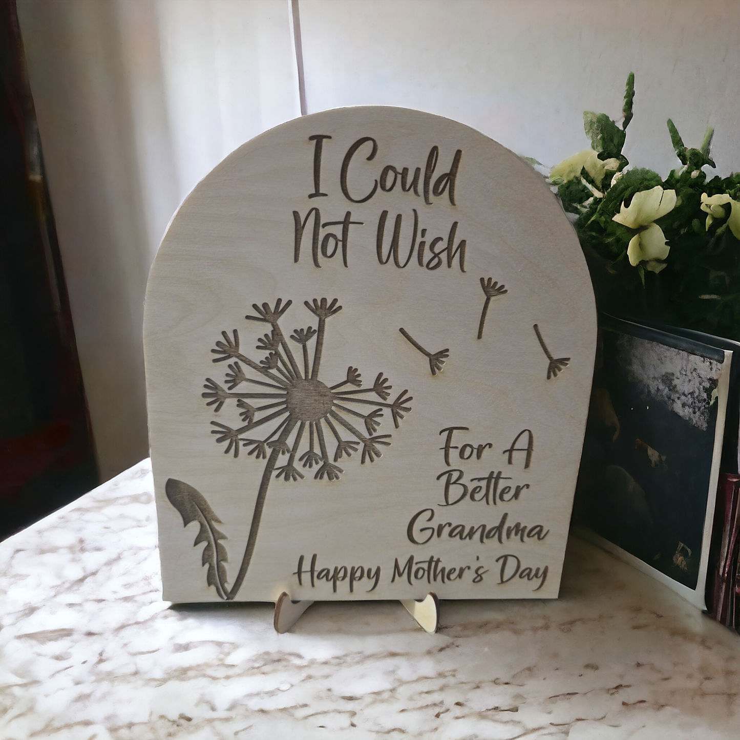 I (We) Could Not Wish For A Better Mom (Grandma)
Happy Mother's Day fingerprint dandelion Magnet or Sign personalized