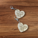 To My Wife / Husband Keychains Promise to be by your side
