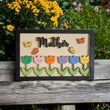 Mother's Day Tulip Sign Personalized