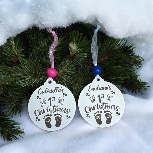 Baby's 1st Christmas Ornament Personalized