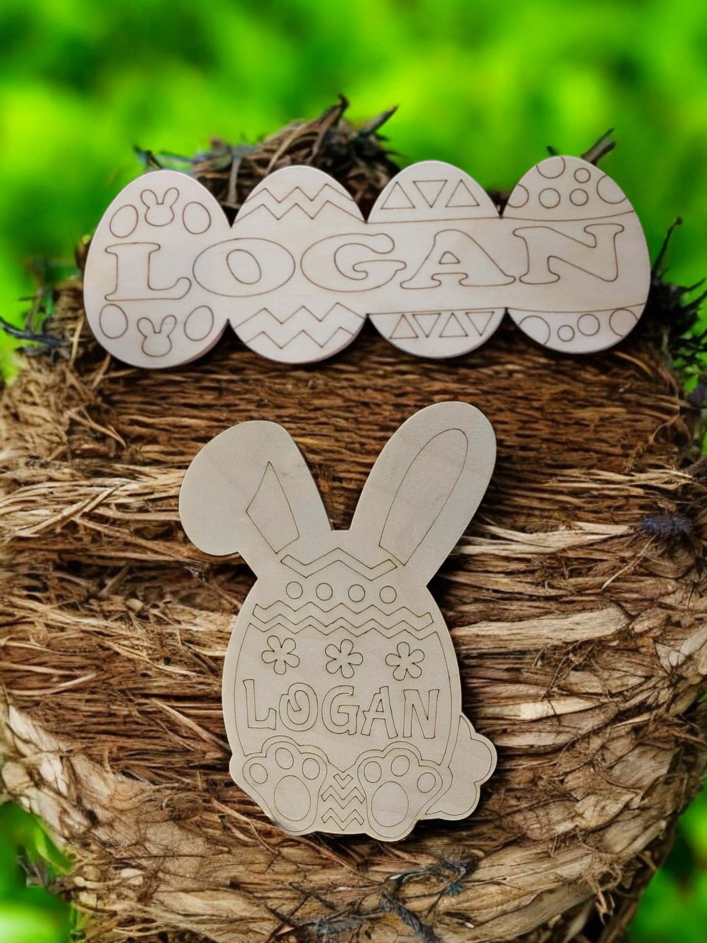 Easter wood piece only 2 choices personalized