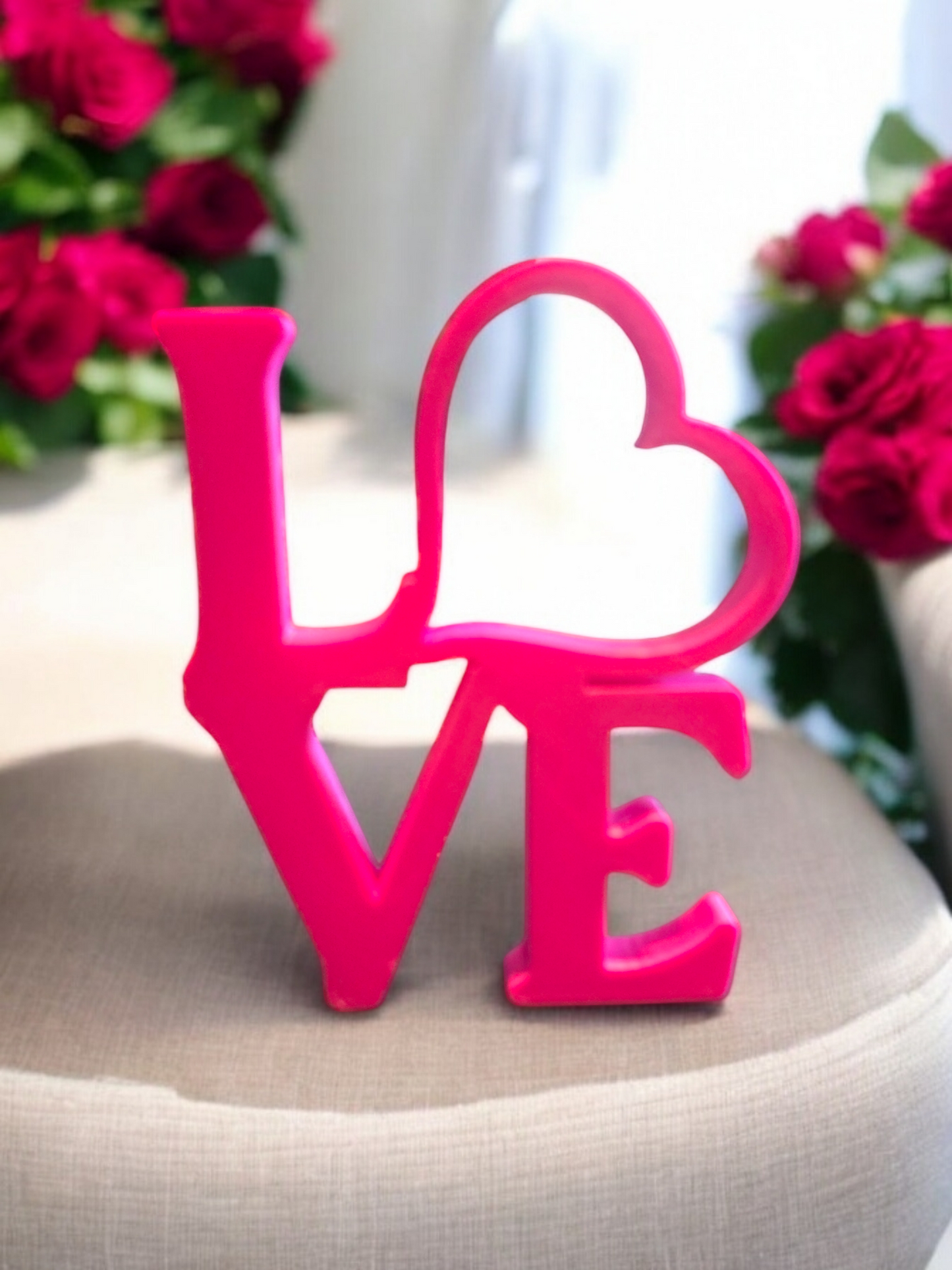 L❤️VE shelf sitter 3D printed plastic Valentine's Day
Love