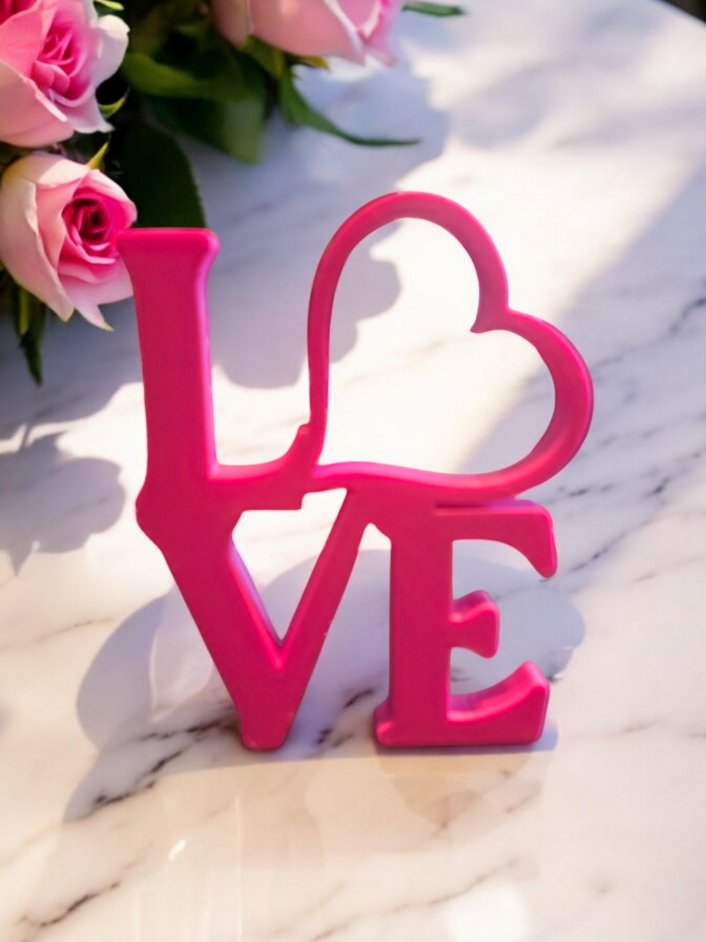 L❤️VE shelf sitter 3D printed plastic Valentine's Day
Love