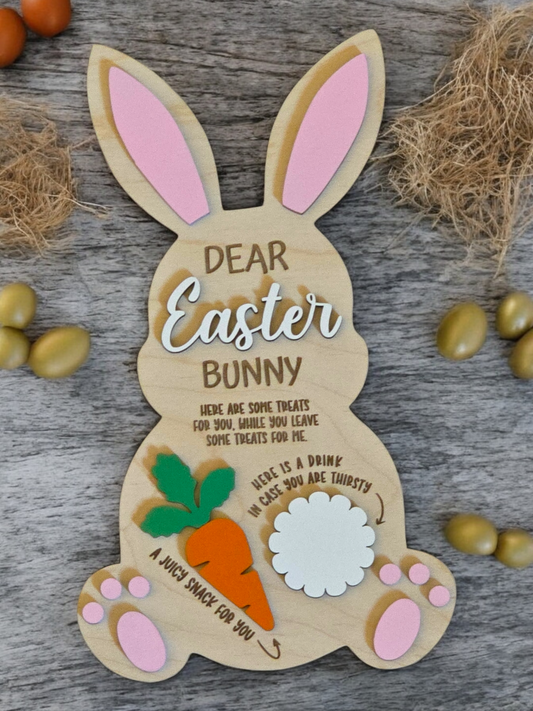 Dear Easter Bunny Tray