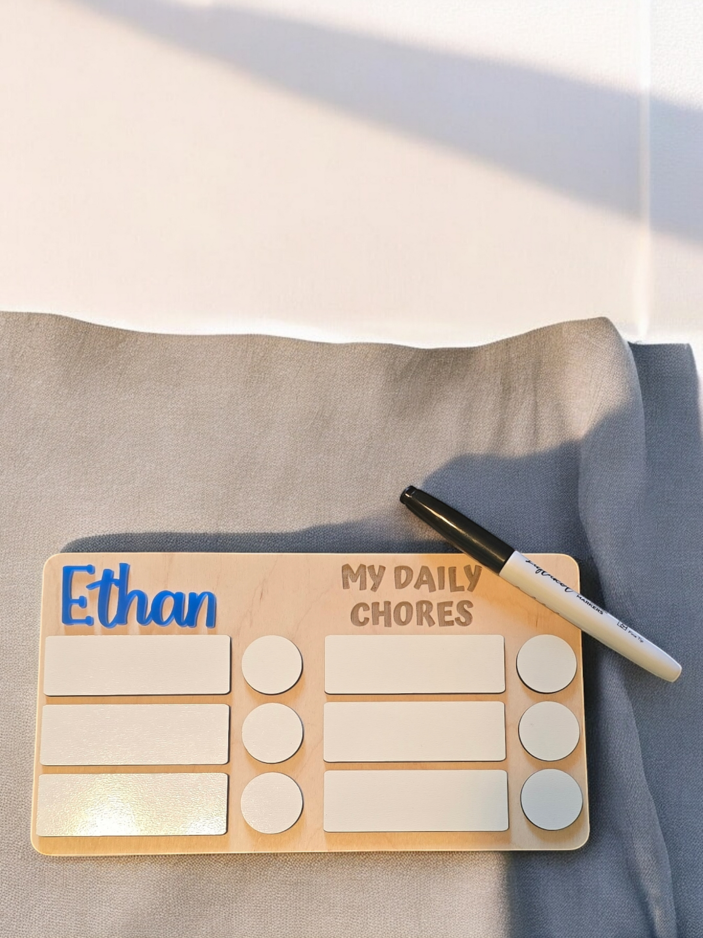 Chore chart personalized with name