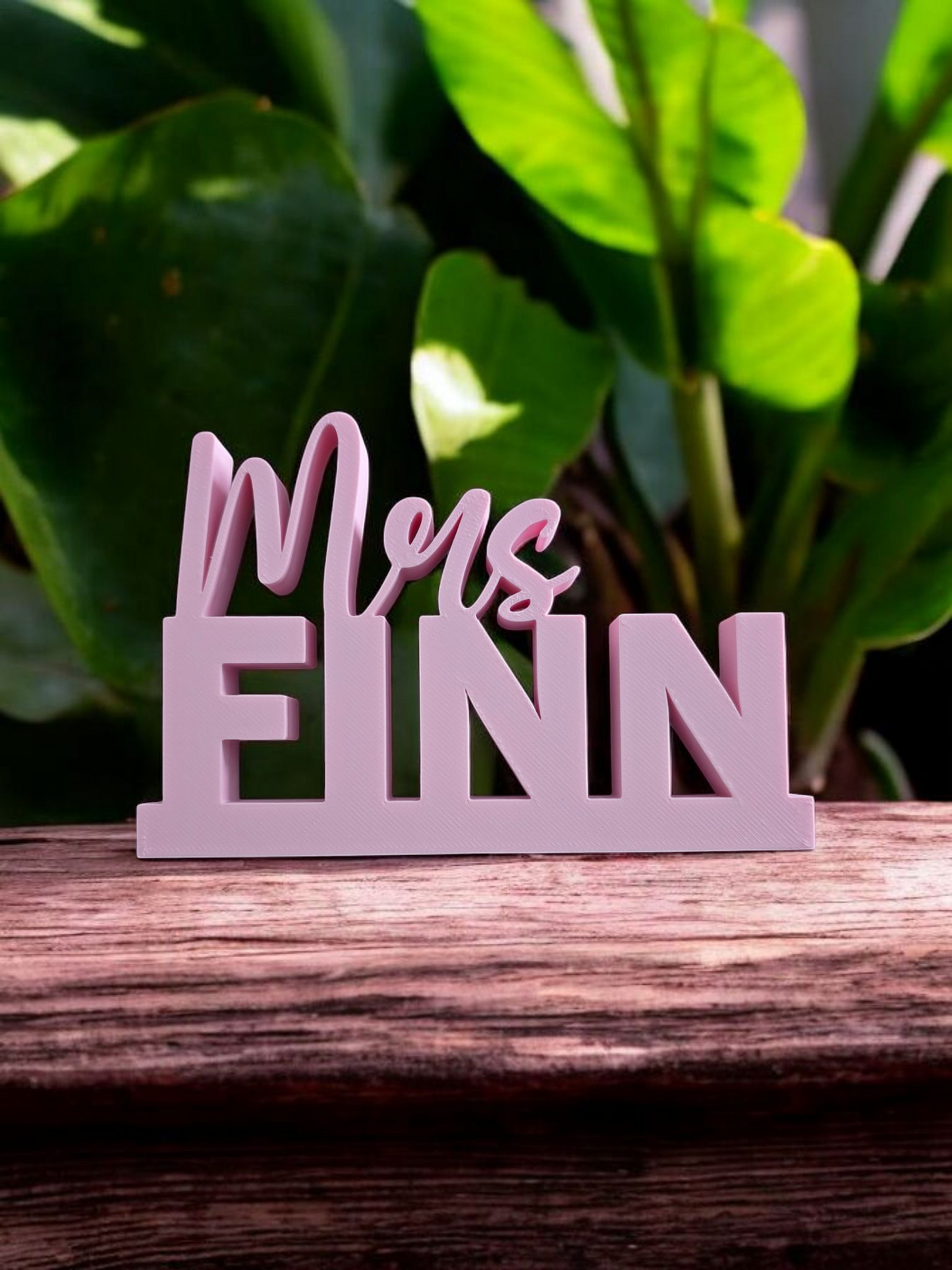 3D Printed Teacher name sign