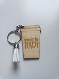 Teacher Coffee Cup Keychains