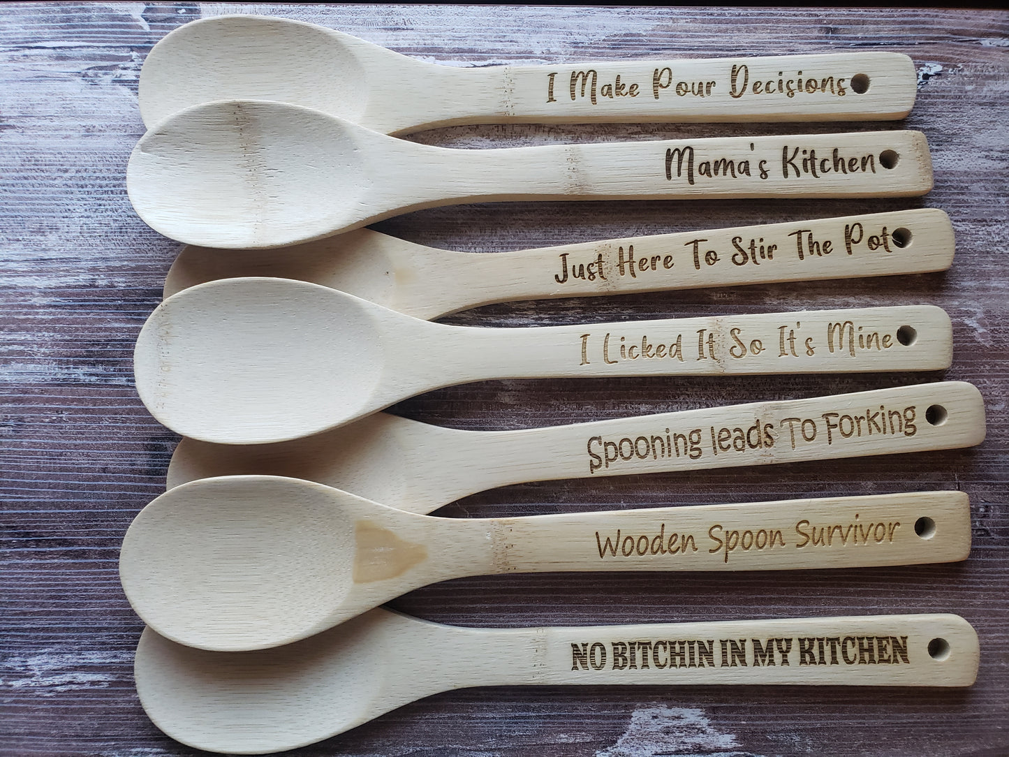 Wooden Spoon & Fork & Spatula Decoration