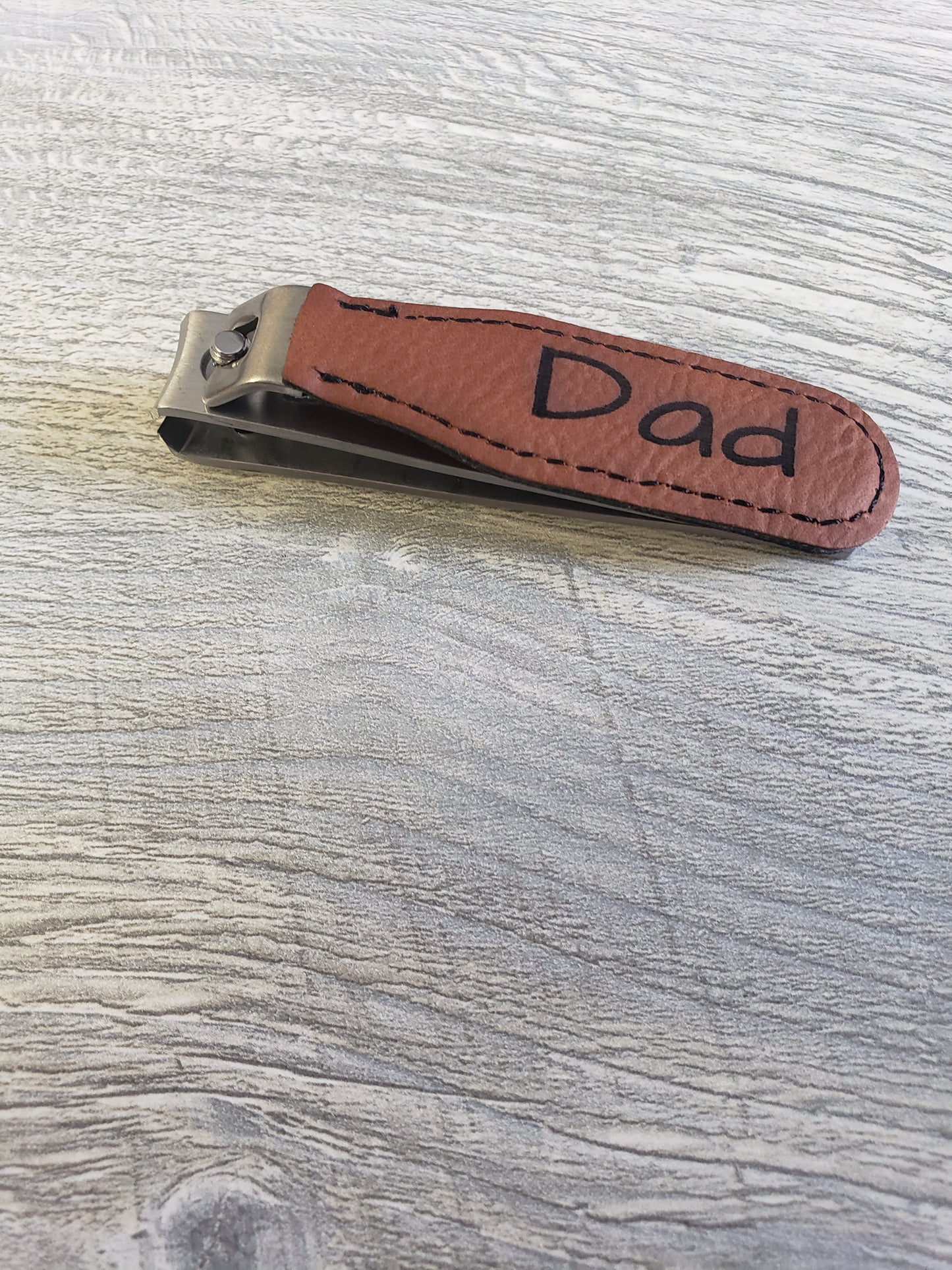 Leatherette Nail Clipper Personalized